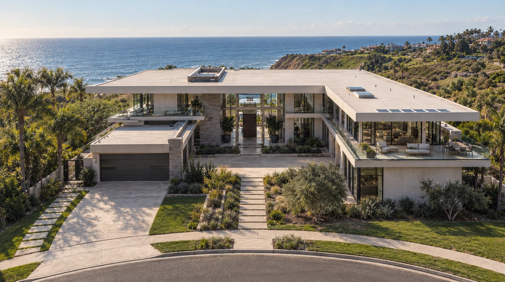 Contemporary coastal home overlooking the Pacific Ocean